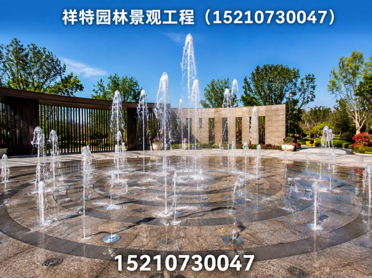 涿州市旱地喷泉展示图